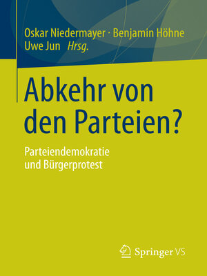 cover image of Abkehr von den Parteien?